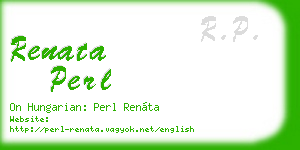 renata perl business card
